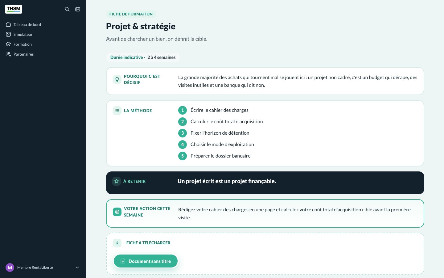 Fiche d’étape avec méthode et PDF